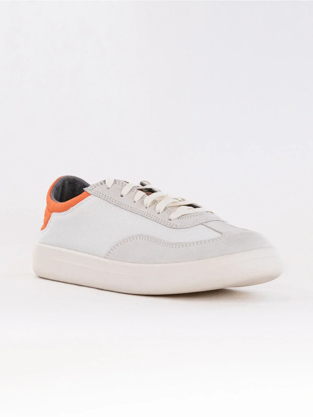 OluKai Men's White and Orange Low-Profile Sneakers